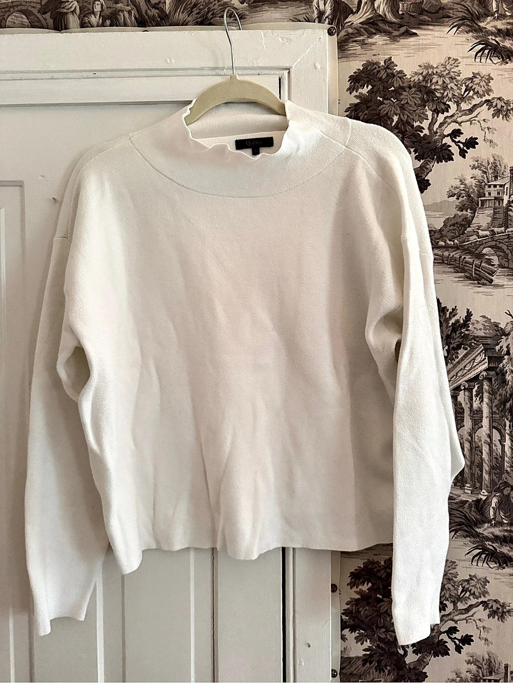 Quince 100% Organic Cotton Mock Neck Sweater Organic Cotton Mock Neck Sweater